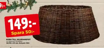 Jem&Fix Korg till julgransfot erbjuda