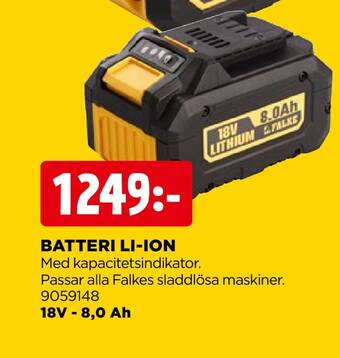 Jem&Fix Batteri li-ion erbjuda