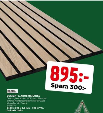 Jem&Fix Design- & akustikpanel erbjuda