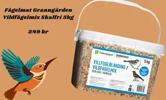 Granngården Fågelmat Granngården Vildfågelmix Skalfri 5kg erbjuda