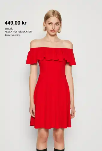 Zalando WAL G. ALEXA RUFFLE SKATER - Jerseyklänning erbjuda