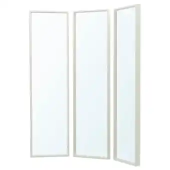IKEA Nissedal spegelkombination, vit, 130x150 cm erbjuda