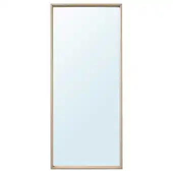 IKEA Nissedal spegel, vitlaserad ekeffekt, 65x150 cm erbjuda