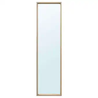 IKEA Nissedal spegel, vitlaserad ekeffekt, 40x150 cm erbjuda