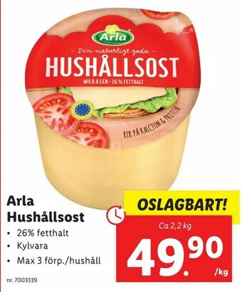 Lidl Arla Hushållsost erbjuda