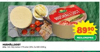Coop Arla hushållsost erbjuda