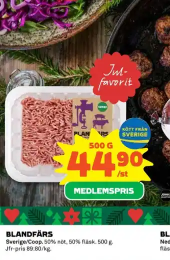 Coop Johns selection blandfärs erbjuda