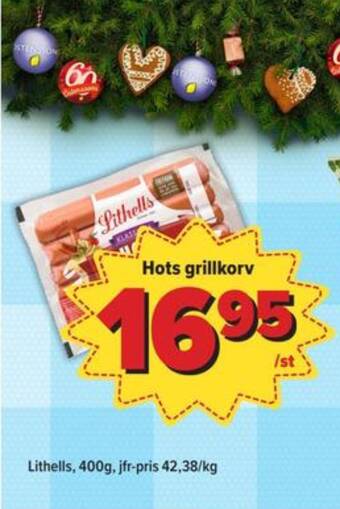 Östenssons Lithells hot dogs erbjuda