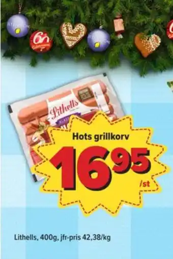 Östenssons Lithells hot dogs erbjuda