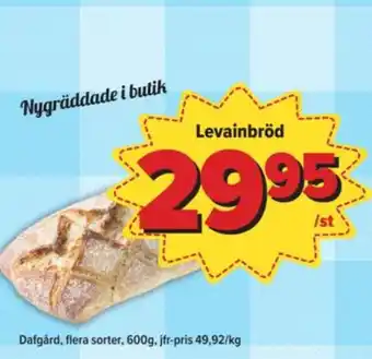Östenssons Dafgårds butiksbakat matbröd erbjuda