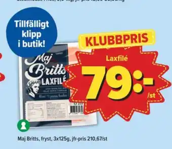 Östenssons Maj britts laxfilé erbjuda