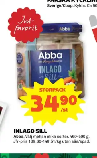 Abba sillinläggningar