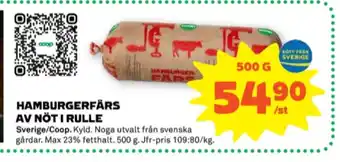 Stora Coop Coop hamburgerfärs max 23% erbjuda