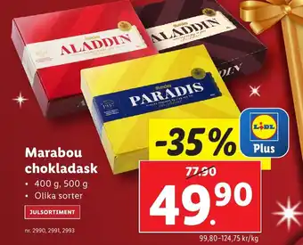 Lidl Marabou chokladask erbjuda