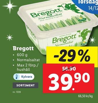 Lidl Bregott erbjuda