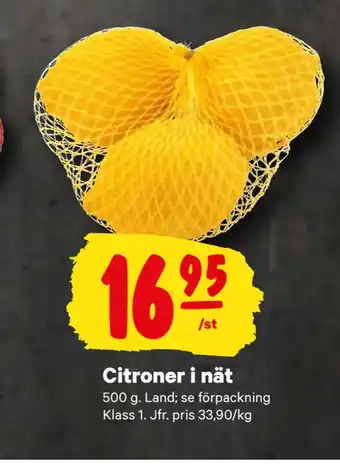 City Gross Citroner i nät erbjuda