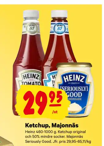 City Gross Ketchup, majonnäs erbjuda