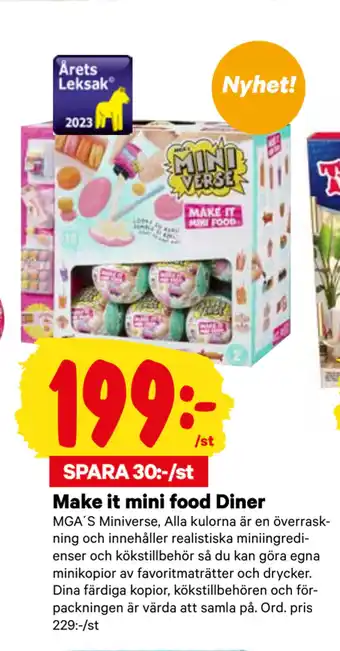 City Gross Make it mini food diner erbjuda