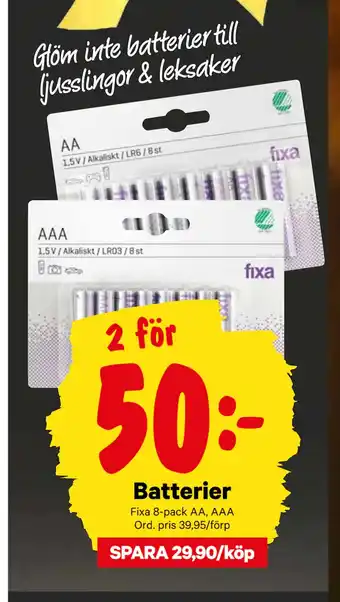 City Gross Batterier erbjuda