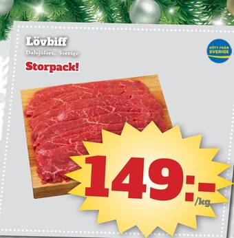 Bonum Matmarknad Lövbiff erbjuda