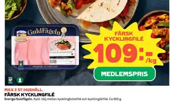 Coop Färsk kycklingfilé erbjuda