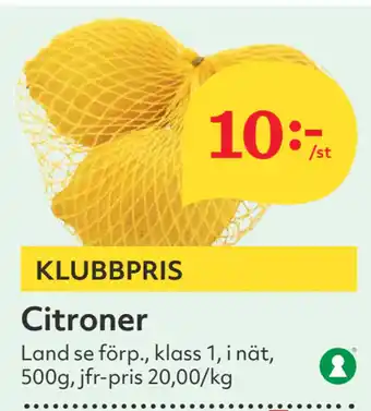 Hemköp Citroner erbjuda