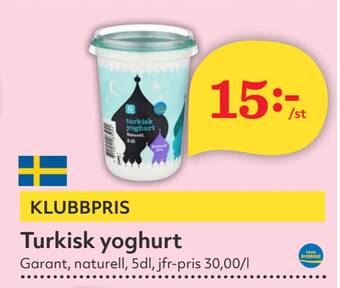 Hemköp Turkisk yoghurt erbjuda