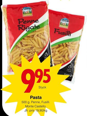 Matöppet Pasta erbjuda