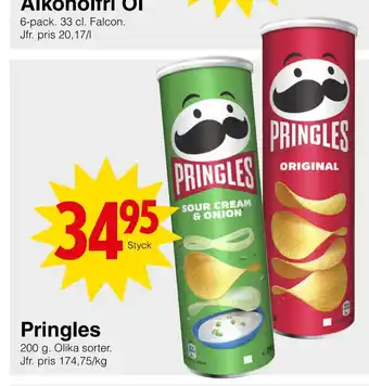 Matöppet Pringles erbjuda