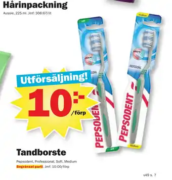 Pekås Tandborste erbjuda