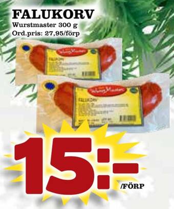 Supergrossen Falukorv erbjuda