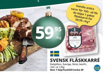 Tempo Svensk fläskkarré erbjuda