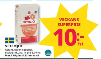 Tempo Vetemjöl erbjuda