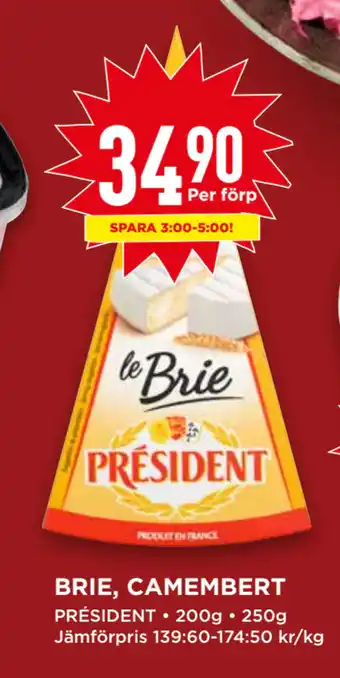 Willys Brie, camembert erbjuda