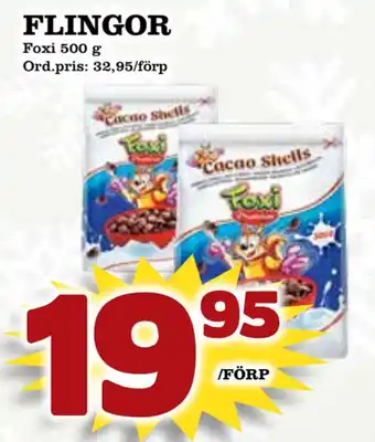 Supergrossen Flingor erbjuda