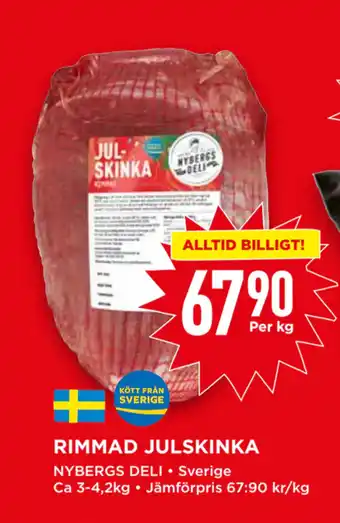 Willys Rimmad julskinka erbjuda