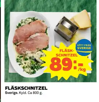 Coop Fläskschnitzel erbjuda