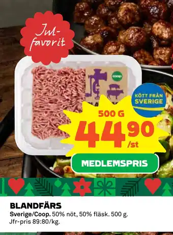 Coop Blandfärs erbjuda