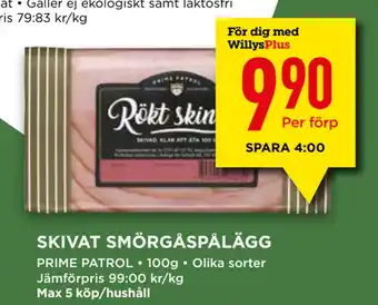 Willys Skivat smörgåspålägg erbjuda