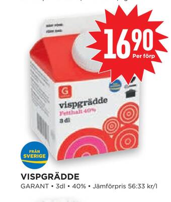 Willys Hemma Vispgrädde erbjuda