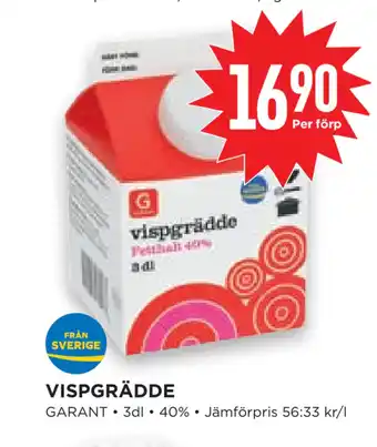 Willys Hemma Vispgrädde erbjuda