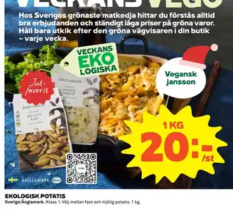 Coop Ekologisk potatis erbjuda