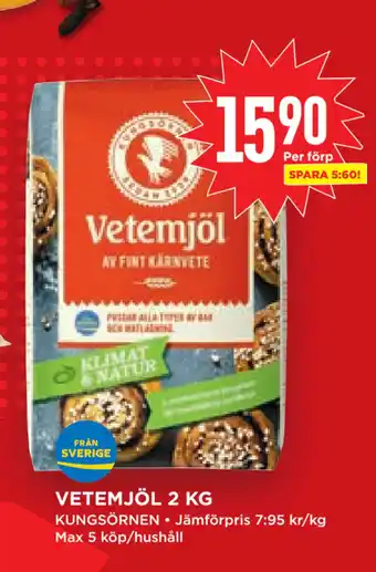 Willys Hemma Vetemjöl 2 kg erbjuda