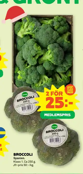 Coop Forum Broccoli erbjuda