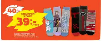 Coop Forum Disney strumpor 3-pack erbjuda