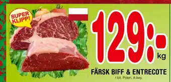 Nya Pulsen Färsk biff & entrecote erbjuda