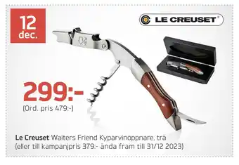 Önska Le creuset waiters friend kyparvinöppnare erbjuda