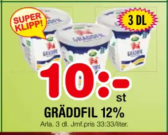 Nya Pulsen Gräddfil 12% erbjuda