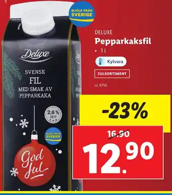 Lidl DELUXE Pepparkaksfil erbjuda