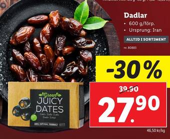 Lidl Dadlar erbjuda